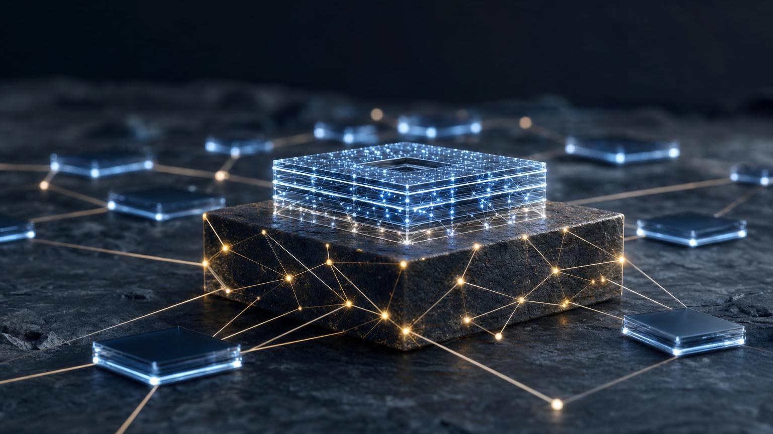 A diagram showing user transactions moving through a Layer 2 network before being verified and settled on a Layer 1 blockchain